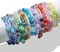 Versatile Glass Beads for Bracelet Making, 240pcs Colorful 8MM Assorted Beads with Star and Seed Varieties, Lake Blue Crystal